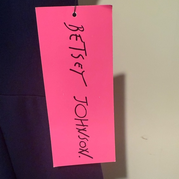 Betsey Johnson NWT Size 4 Elegant Blue Cap Sleeve Fitted Party Midi Dress (0546) - Picture 12 of 14